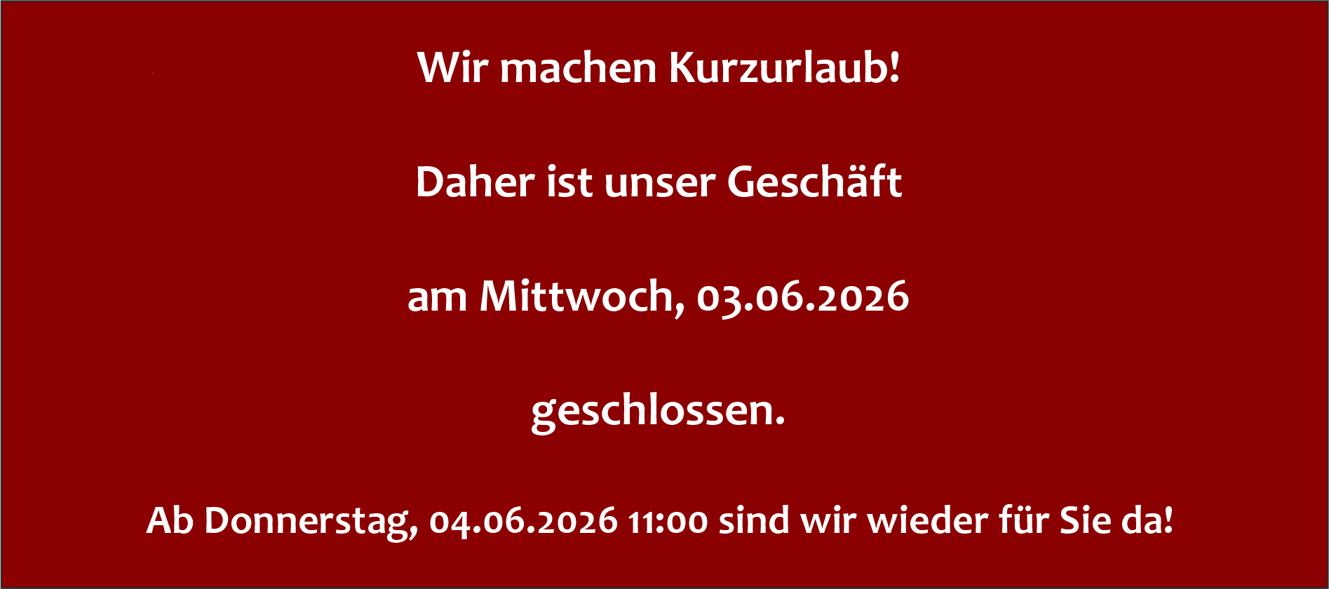 Geschlossen_20260603 Geschlossen_20260603